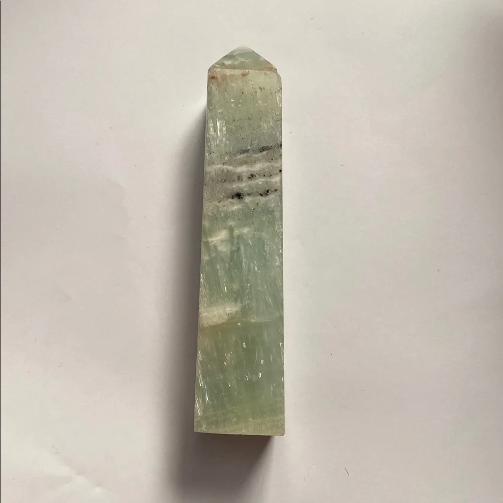 Caribbean Calcite Polished Crystal Tower - Picture 7 of 7